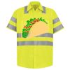 Men's High Visibility Safety Short Sleeve Work Shirt Thumbnail