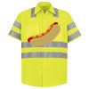 Men's High Visibility Safety Short Sleeve Work Shirt Thumbnail