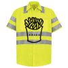 Men's High Visibility Safety Short Sleeve Work Shirt Thumbnail