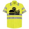 Men's High Visibility Safety Short Sleeve Work Shirt Thumbnail