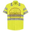 Men's High Visibility Safety Short Sleeve Work Shirt Thumbnail