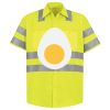 Men's High Visibility Safety Short Sleeve Work Shirt Thumbnail
