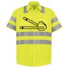 Men's High Visibility Safety Short Sleeve Work Shirt Thumbnail