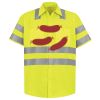 Men's High Visibility Safety Short Sleeve Work Shirt Thumbnail