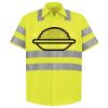 Men's High Visibility Safety Short Sleeve Work Shirt Thumbnail