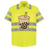 Men's High Visibility Safety Short Sleeve Work Shirt Thumbnail