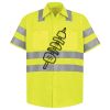 Men's High Visibility Safety Short Sleeve Work Shirt Thumbnail