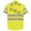 Men's High Visibility Safety Short Sleeve Work Shirt Thumbnail