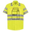 Men's High Visibility Safety Short Sleeve Work Shirt Thumbnail
