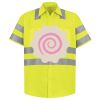 Men's High Visibility Safety Short Sleeve Work Shirt Thumbnail