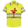 Men's High Visibility Safety Short Sleeve Work Shirt Thumbnail
