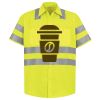 Men's High Visibility Safety Short Sleeve Work Shirt Thumbnail