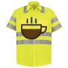 Men's High Visibility Safety Short Sleeve Work Shirt Thumbnail