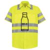 Men's High Visibility Safety Short Sleeve Work Shirt Thumbnail