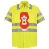 Men's High Visibility Safety Short Sleeve Work Shirt Thumbnail