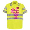Men's High Visibility Safety Short Sleeve Work Shirt Thumbnail
