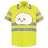 Men's High Visibility Safety Short Sleeve Work Shirt Thumbnail