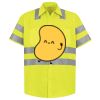 Men's High Visibility Safety Short Sleeve Work Shirt Thumbnail