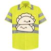 Men's High Visibility Safety Short Sleeve Work Shirt Thumbnail
