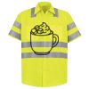 Men's High Visibility Safety Short Sleeve Work Shirt Thumbnail
