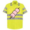 Men's High Visibility Safety Short Sleeve Work Shirt Thumbnail