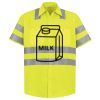 Men's High Visibility Safety Short Sleeve Work Shirt Thumbnail