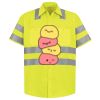 Men's High Visibility Safety Short Sleeve Work Shirt Thumbnail