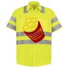 Men's High Visibility Safety Short Sleeve Work Shirt Thumbnail