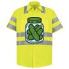 Men's High Visibility Safety Short Sleeve Work Shirt Thumbnail