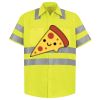 Men's High Visibility Safety Short Sleeve Work Shirt Thumbnail