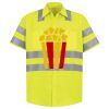 Men's High Visibility Safety Short Sleeve Work Shirt Thumbnail