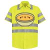 Men's High Visibility Safety Short Sleeve Work Shirt Thumbnail