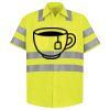 Men's High Visibility Safety Short Sleeve Work Shirt Thumbnail