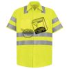 Men's High Visibility Safety Short Sleeve Work Shirt Thumbnail
