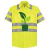 Men's High Visibility Safety Short Sleeve Work Shirt Thumbnail