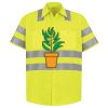 Men's High Visibility Safety Short Sleeve Work Shirt Thumbnail