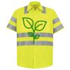 Men's High Visibility Safety Short Sleeve Work Shirt Thumbnail