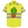 Men's High Visibility Safety Short Sleeve Work Shirt Thumbnail