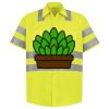 Men's High Visibility Safety Short Sleeve Work Shirt Thumbnail