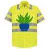 Men's High Visibility Safety Short Sleeve Work Shirt Thumbnail