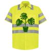 Men's High Visibility Safety Short Sleeve Work Shirt Thumbnail
