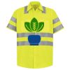 Men's High Visibility Safety Short Sleeve Work Shirt Thumbnail