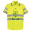 Men's High Visibility Safety Short Sleeve Work Shirt Thumbnail