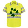 Men's High Visibility Safety Short Sleeve Work Shirt Thumbnail