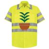 Men's High Visibility Safety Short Sleeve Work Shirt Thumbnail