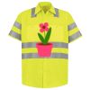Men's High Visibility Safety Short Sleeve Work Shirt Thumbnail
