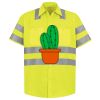 Men's High Visibility Safety Short Sleeve Work Shirt Thumbnail