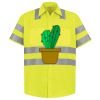 Men's High Visibility Safety Short Sleeve Work Shirt Thumbnail