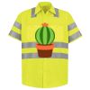 Men's High Visibility Safety Short Sleeve Work Shirt Thumbnail