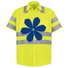 Men's High Visibility Safety Short Sleeve Work Shirt Thumbnail